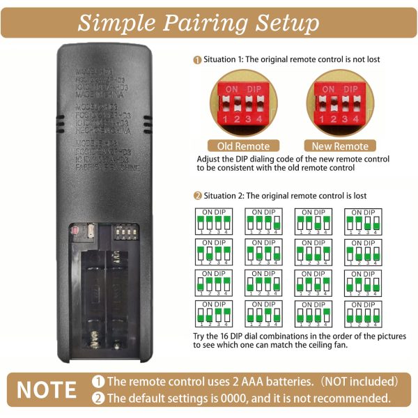 Ceiling Fan Remote for HD3 - Image 4