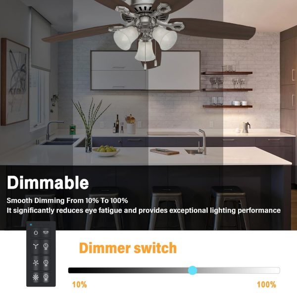 Smart Ceiling Fan Remote Kit for AC Fan (Black) - Image 5
