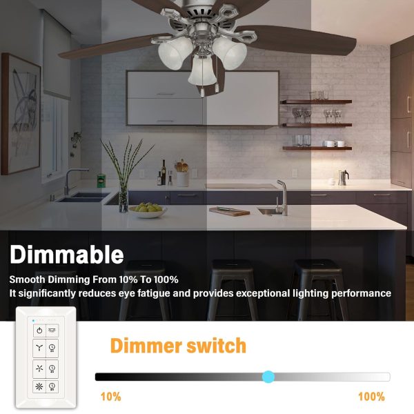 Universal Ceiling Fan Remote Kit for AC Fan (White) - Image 6