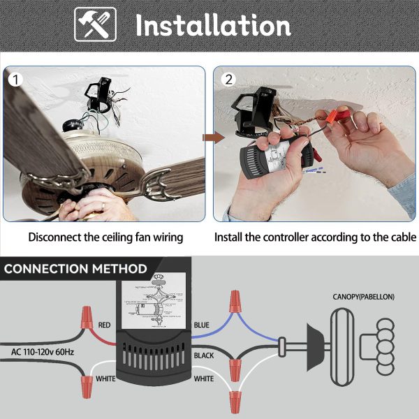 Ceiling Fan Remote Kit for KUJCE10320 - Image 6