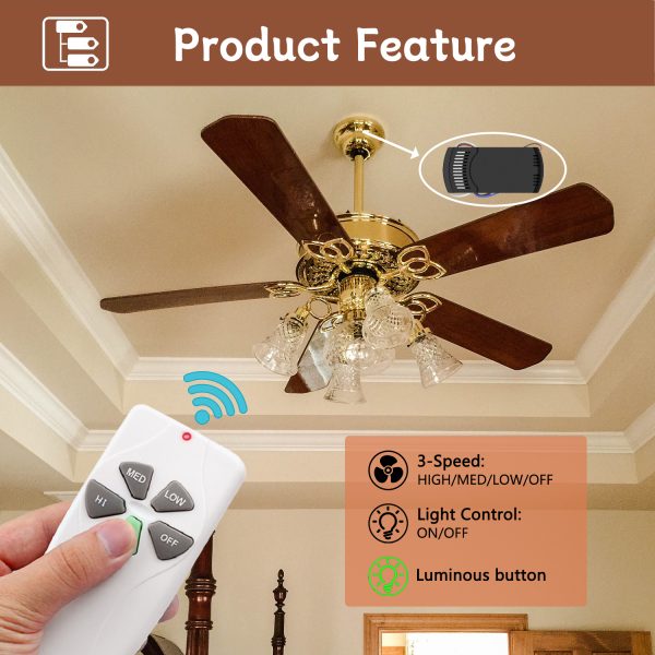 Ceiling Fan Remote Kit for AC Fan - Image 2