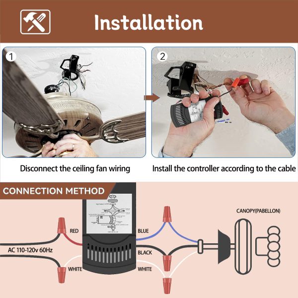 Ceiling Fan Remote Kit for AC Fan - Image 6