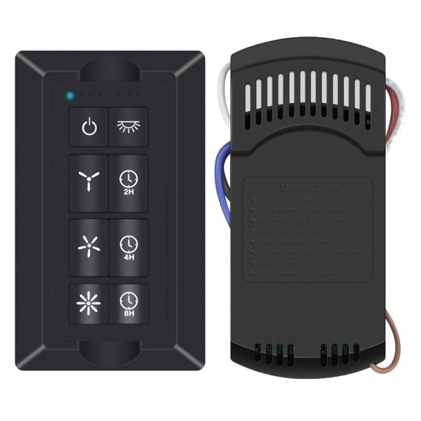 Smart Ceiling Fan Remote Kit for AC Fan (Black)