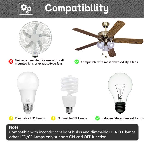 Universal Ceiling Fan Remote Control Kit for Hunter - Image 6